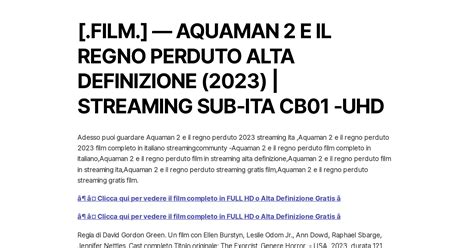 alta definizione 2023